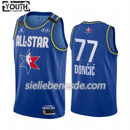 Kinder NBA Dallas Mavericks Trikot Luka Doncic 77 2020 All-Star Jordan Brand Blau Swingman